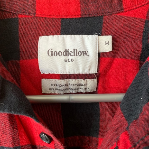 Goodfellow & Co. Standard Plaid Button Down Sz M - Picture 5 of 5